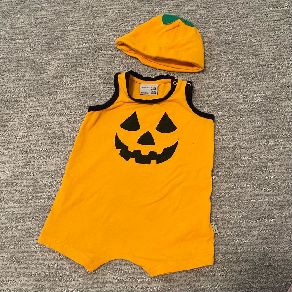 Cute pumpkin overall for halloween